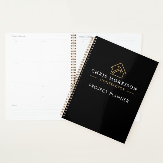 Building Construction Black Gold Project Planner (Display)