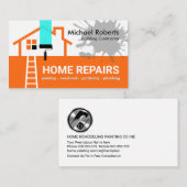 Building Frame Handyman Repair Visitekaartje (Voorkant / Achterkant)