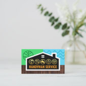 Building Frame Landscape Handyman Tools Visitekaartje (Staand voorkant)