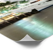 Buildings along the Miami River Riverwalk Poster (Hoek)