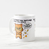 Built Different Confident Cat Funny Mug (Devant gauche)