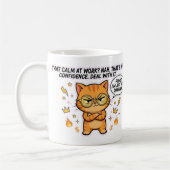 Built Different Confident Cat Funny Mug (Gauche)