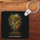 Built Different Sleutelhanger (Achterkant)