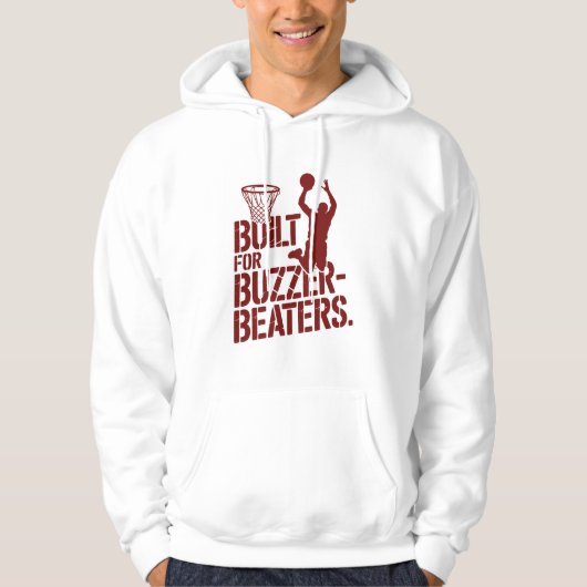 Built For Buzzer Beaters Clutch Player Silhouette Hoodie (Voorkant)