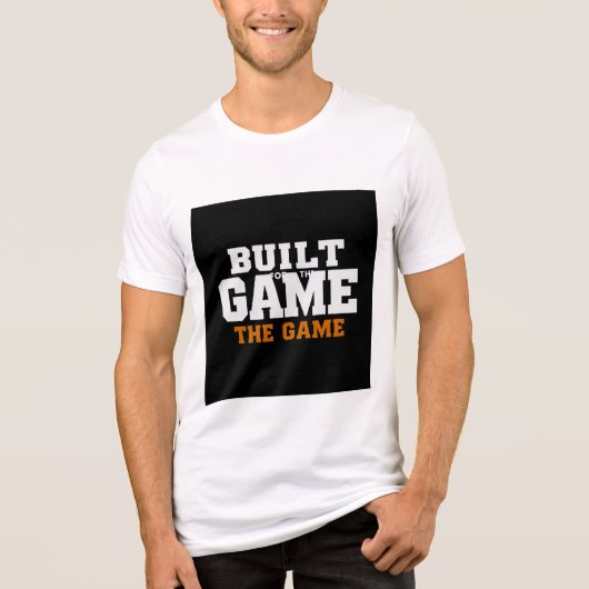 Built for the Game Bold Typography Tri-Blend Shirt (Voorkant)
