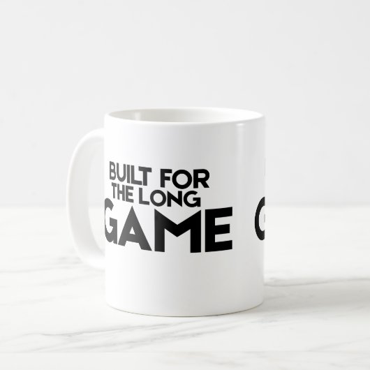 Built For The Long Game Classic Minimalist Mug (Devant gauche)