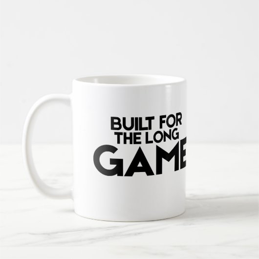 Built For The Long Game Classic Minimalist Mug Koffiemok (Links)