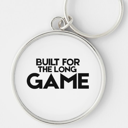 Built For The Long Game Minimalist Key Ring Sleutelhanger (Voorkant)