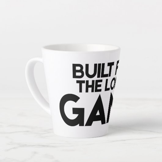 Built For The Long Game Tall Latte Mug (Angle gauche)