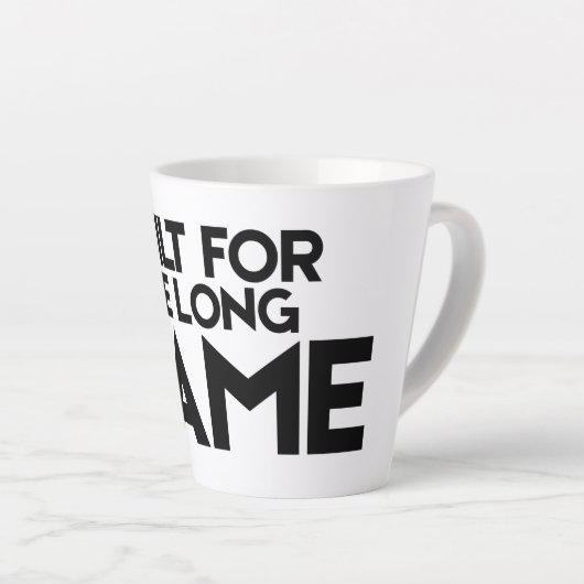 Built For The Long Game Tall Latte Mug (Angle droit)