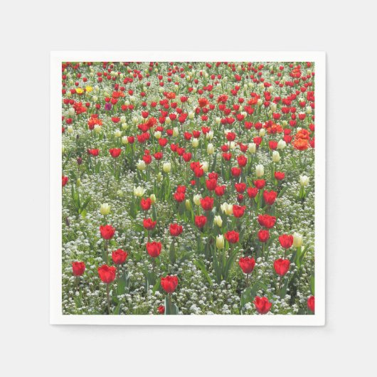 Buis van Tulpen Servetten (Voorkant)