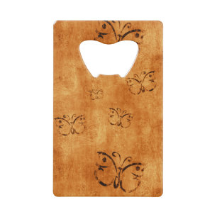  buisje op Oranje behangpapier Kredietkaart Flessenopener