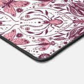 Buissons, magenta foncé et rose sur blanc (Coin)