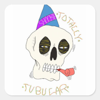 buisvormig vierkante sticker