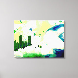 buiten bereik. canvas afdruk