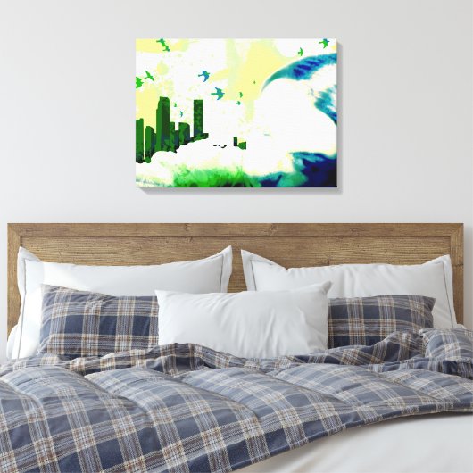 buiten bereik. canvas afdruk (Insitu (Slaapkamer))