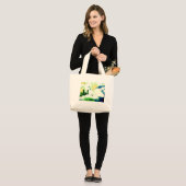 buiten bereik. grote tote bag (Voorkant (model))