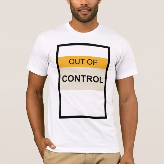 Buiten controle t-shirt (Voorkant)