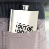 Buiten de bestelling heupfles (Voorbeeld)