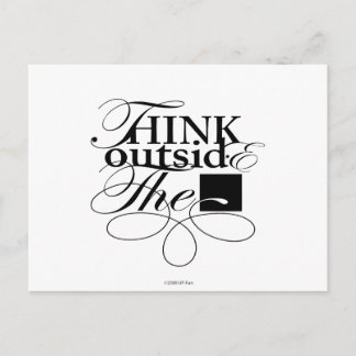 Buiten de Box Black Logo Briefkaart