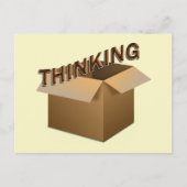 Buiten de doos denken briefkaart (Voorkant)