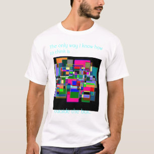 Buiten de doos denken t-shirt