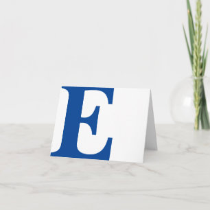 BUITEN DE DOOS, GEPERSONALISEERD INITIAAL, NOTITIEKAARTJE