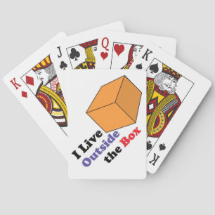 Buiten de doos pokerkaarten