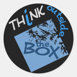 Buiten de doos stickers