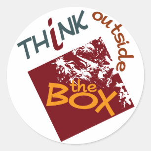 Buiten de doos stickers