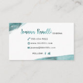 Buiten de geboorte visitekaartje (Achterkant)