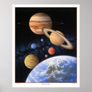 Buiten de Home Planet Print