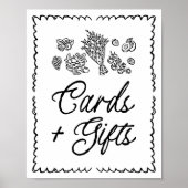 Buiten de markt markeren boeren Kaarten en geschen Poster (Voorkant)