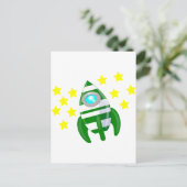 Buiten de sterren briefkaart (Staand voorkant)