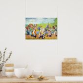 Buiten de zomerwind waait poster (Keuken)