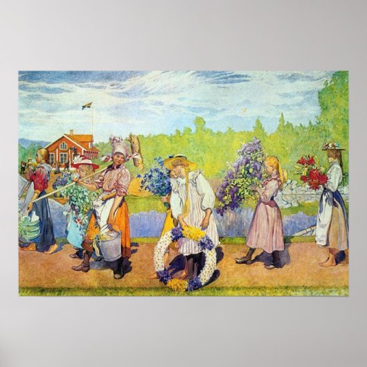 Buiten de zomerwind waait poster (Voorkant)