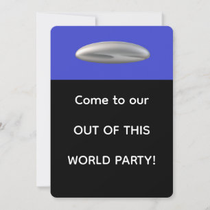 Buiten deze Wereld Feest Uitnodiging