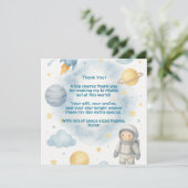 Buiten deze Wereld Kosmische Kids | Ruimtefeest - Bedankkaart (Staand voorkant)