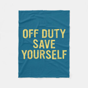Buiten Dienst Red jezelf Funny Humoristische Quote Fleece Deken