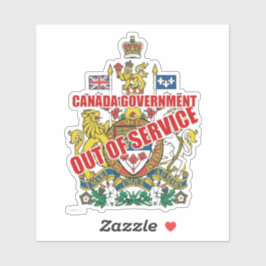 BUITEN DIENST STICKER