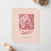 Buiten een hond notitiekaartje (Voorkant / Achterkant in situ)