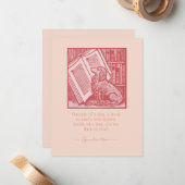 Buiten een hond notitiekaartje (Voorkant / Achterkant in situ)