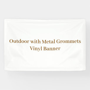 Buiten gebruik met metal oogjes 76 x 122 cm vinyl spandoek