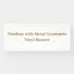 Buiten gebruik met metal oogjes 76 x 183 cm vinyl spandoek