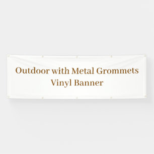 Buiten gebruik met metal oogjes 76 x 244 cm vinyl spandoek