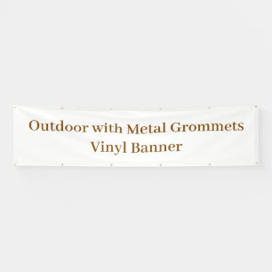 Buiten gebruik met metal oogjes 76 x 305 cm vinyl spandoek