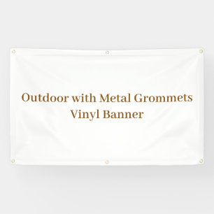 Buiten gebruik met metal oogjes 90 cm x 150 cm vin spandoek