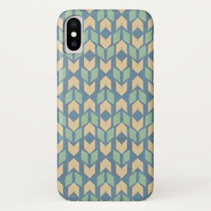 Buiten Geo Step   Geometrisch Pijlpuntpatroon iPhone X Hoesje