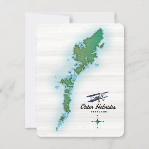 Buiten-Hebriden Schotland kaart