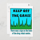 Buiten het bereik houden briefkaart (Voorkant / Achterkant)